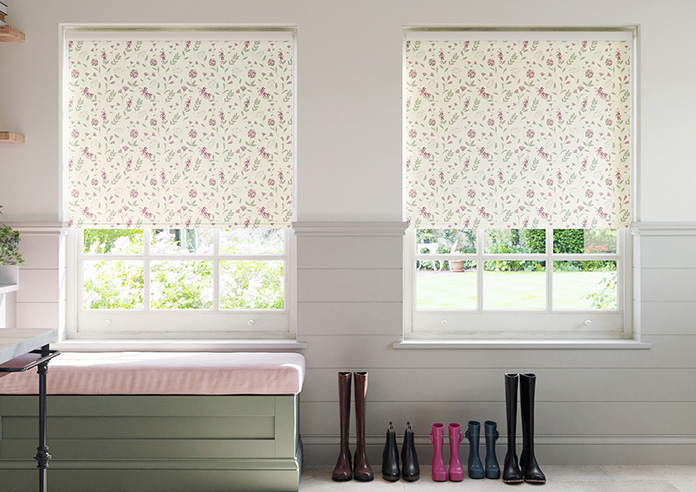Retro Floral, Orchid Pink - Twist&Fit Roller Blind - Image 3